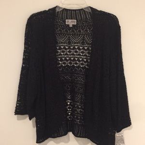 JM collection. Size L black sweater